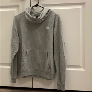 Nike cowl neck hoodie with pocket